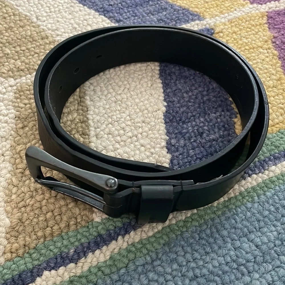 CARHARTT Black Leather Belt‎